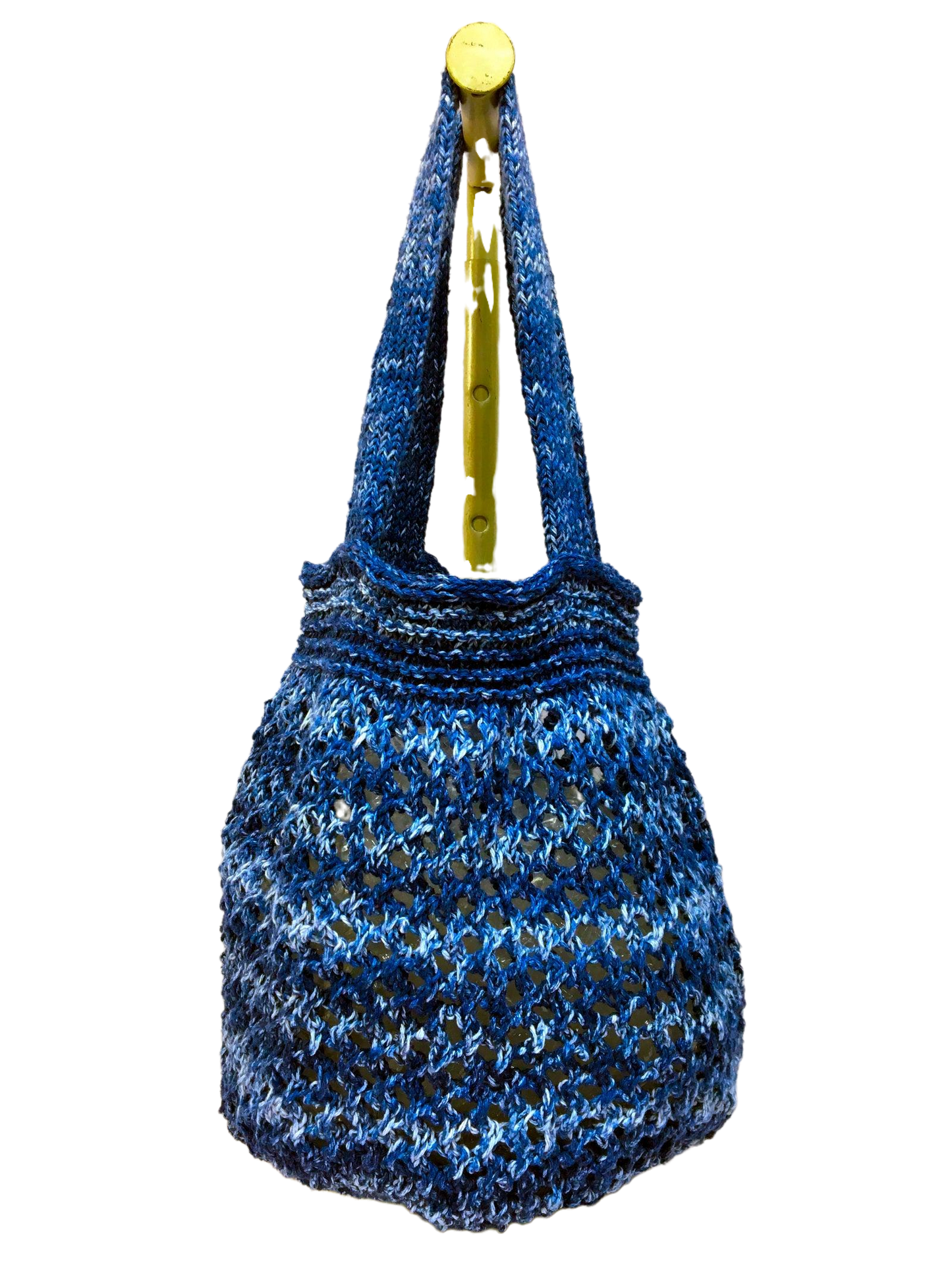 Denim Splash Knitted Market Bag