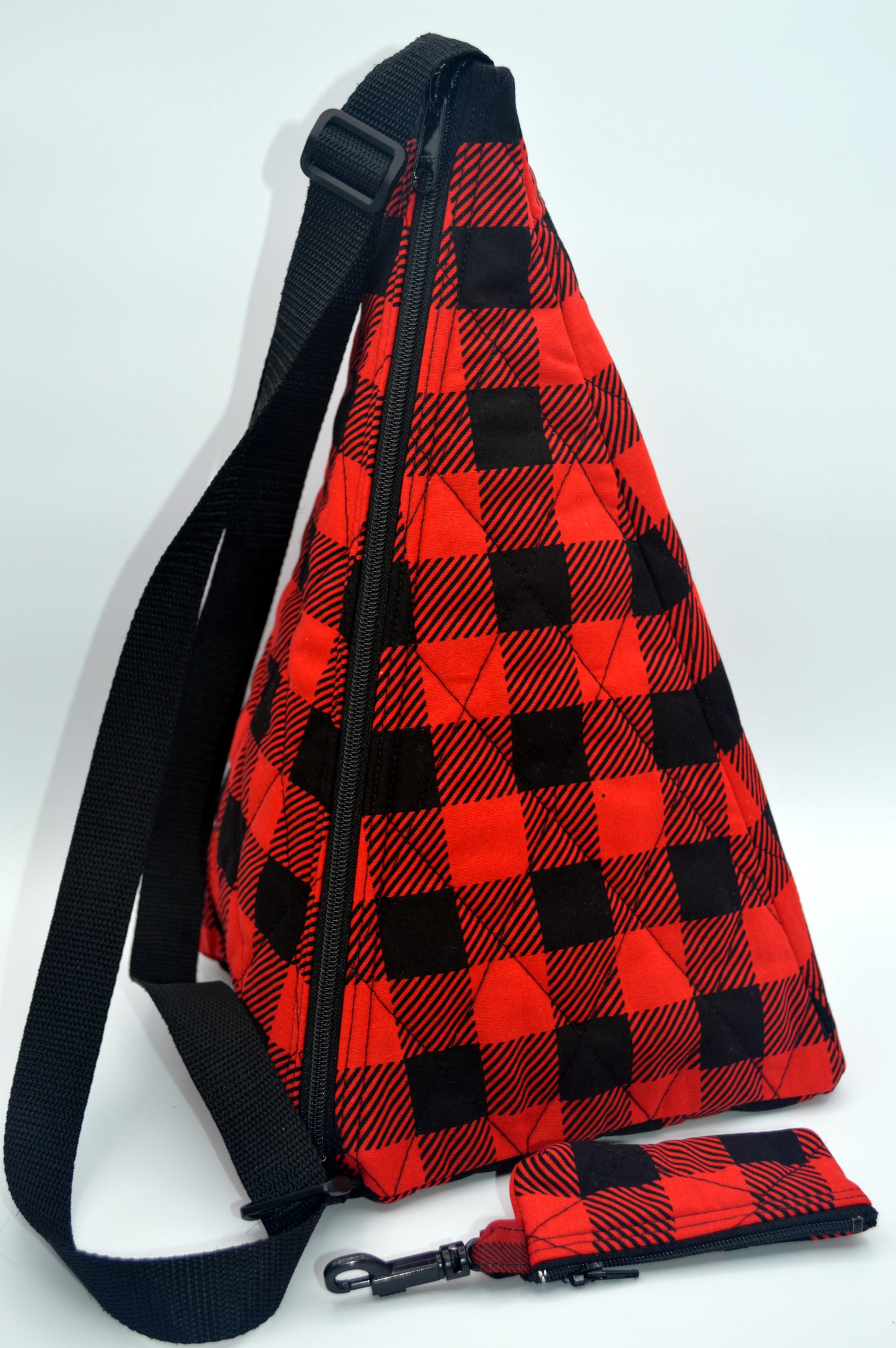 Buffalo Check Large Pyramid Bag