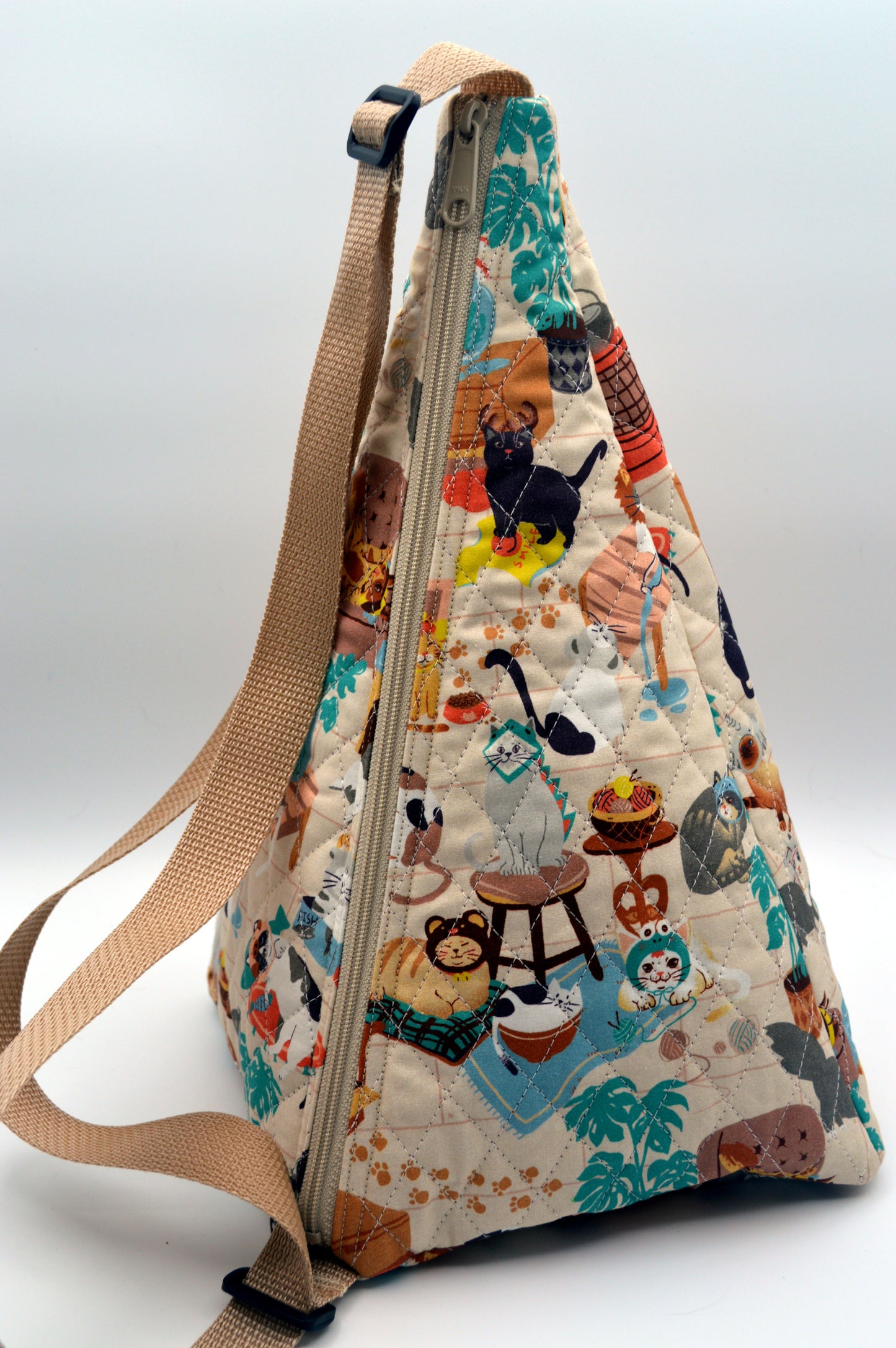 Cats Large Pyramid Bag