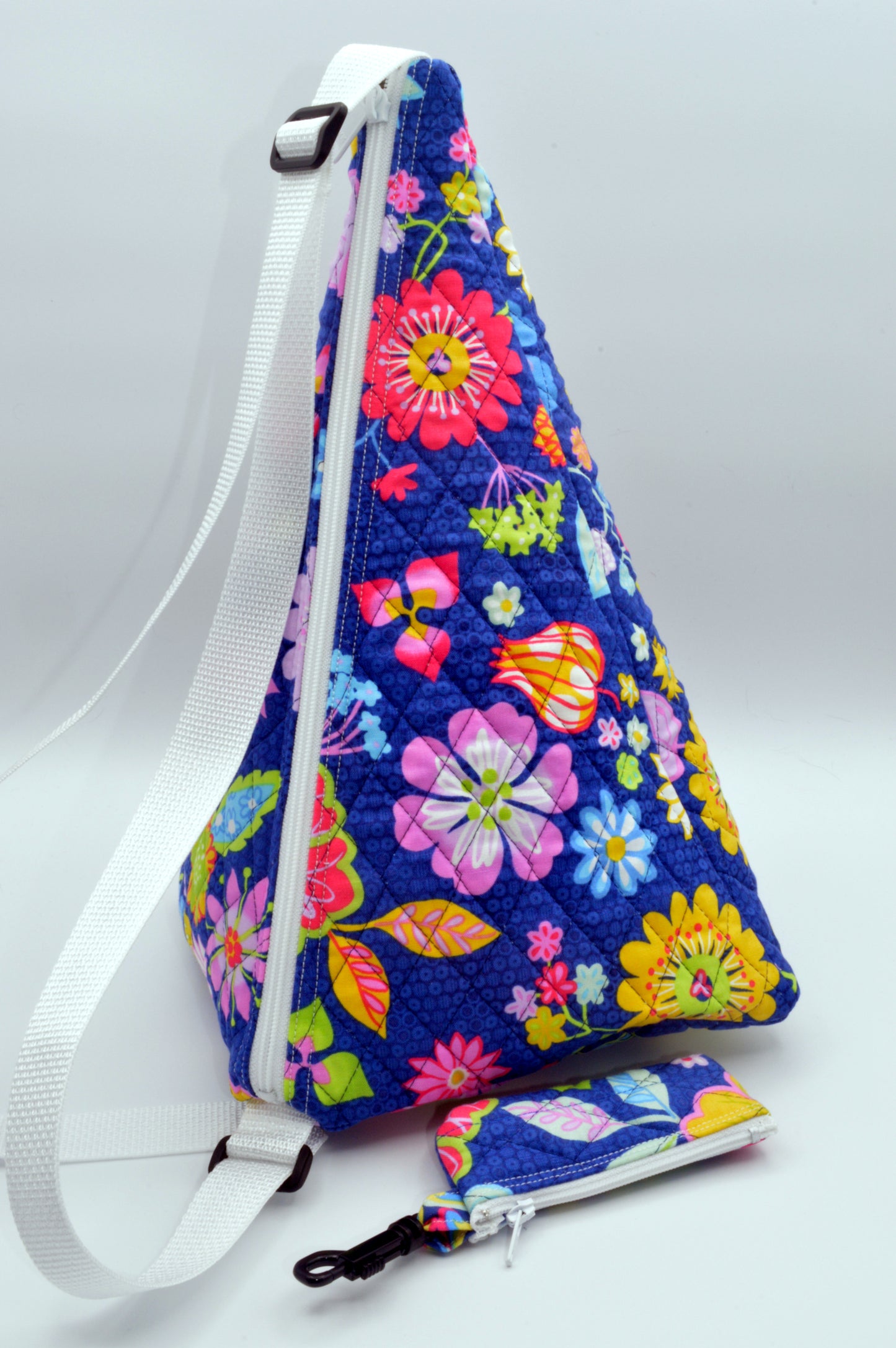 Happy Blue Large Pyramid Bag