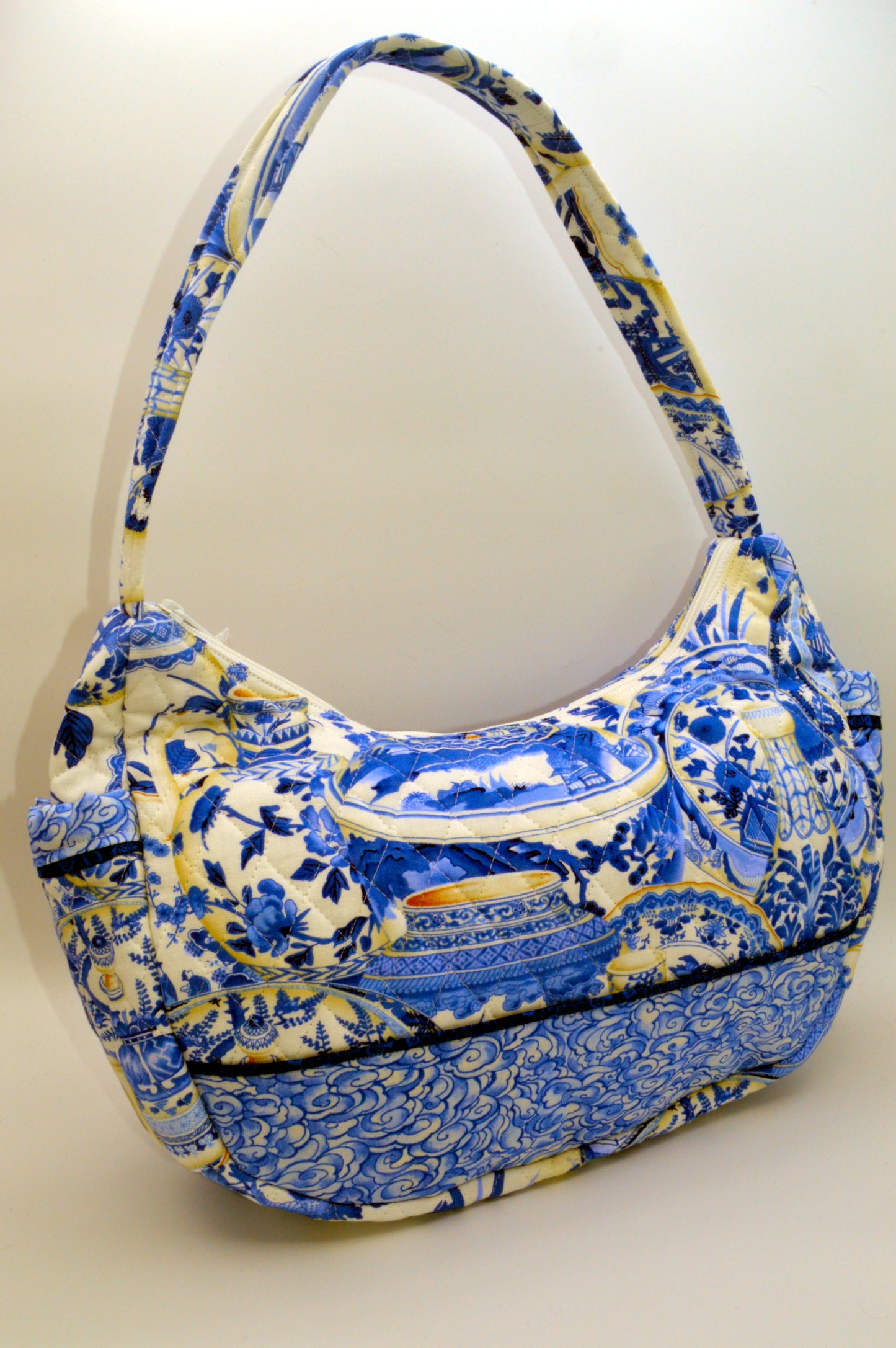 Blue Willow Large Shoulder Purse