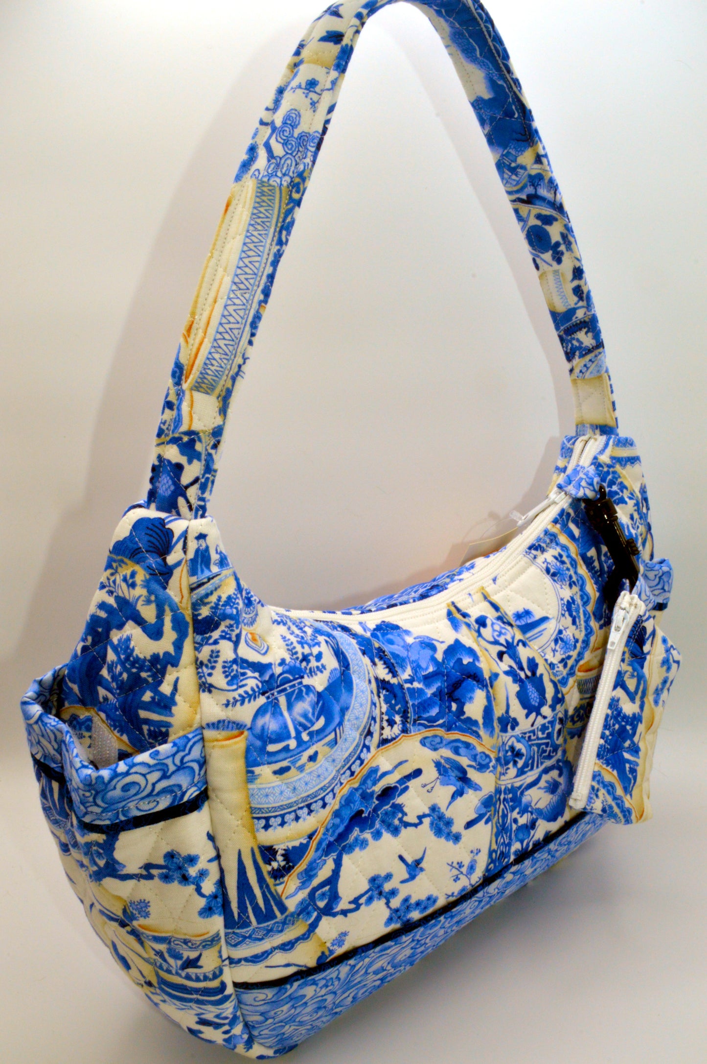 Blue Willow Large Shoulder Purse