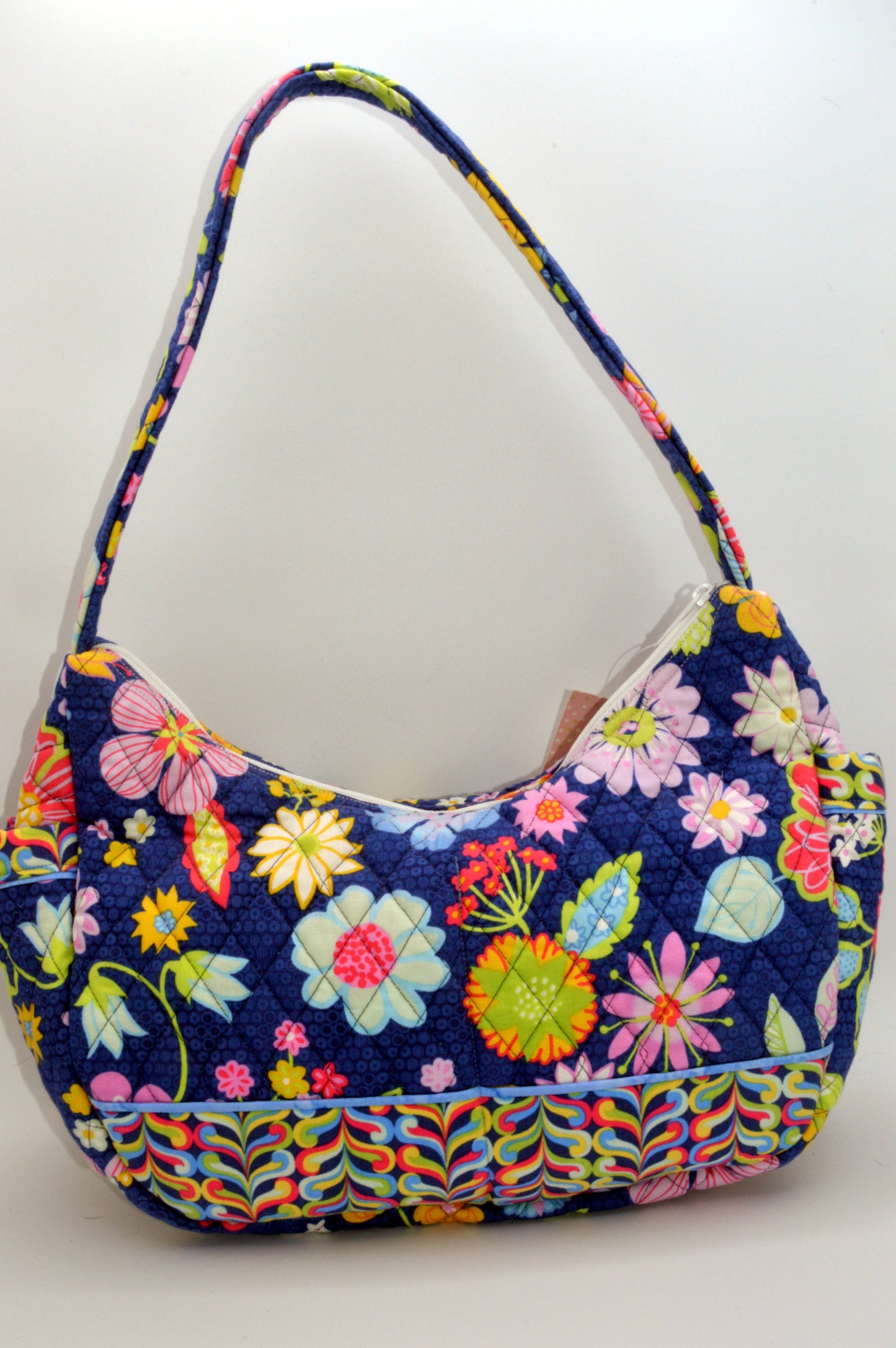 Happy Blue Large Shoulder Purse