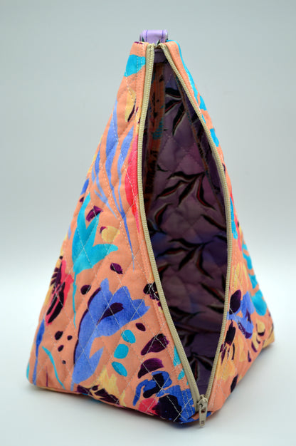 Coral Medium Pyramid Bag
