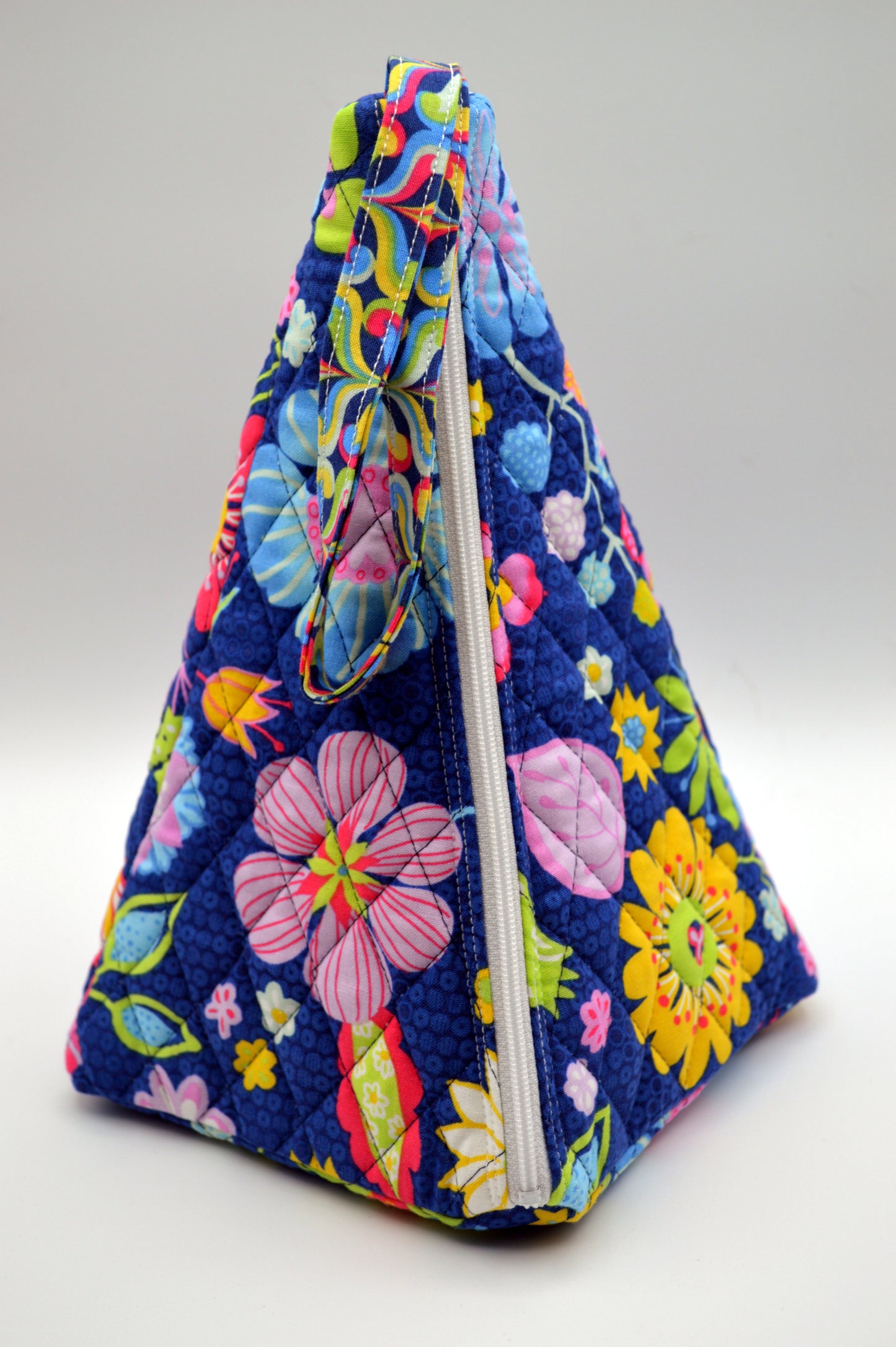 Happy Blue Medium Pyramid Bag