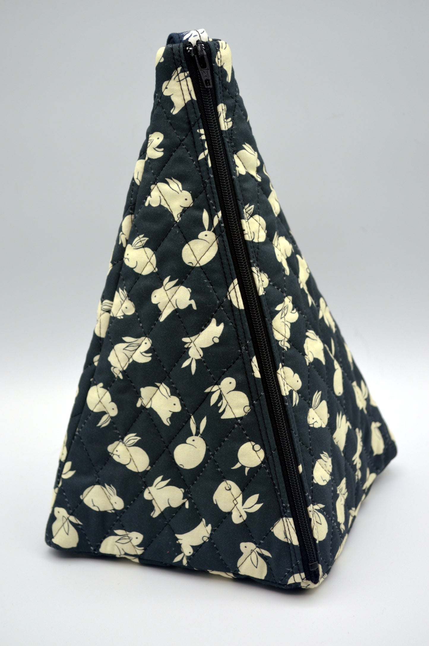 Rabbits Medium Pyramid Bag w/Black Background