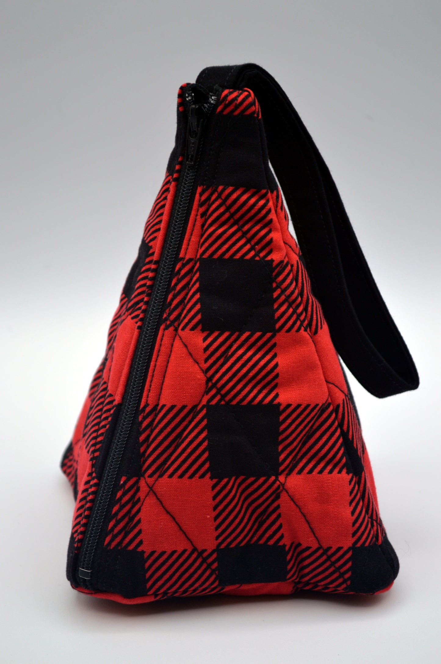 Buffalo Check Small Pyramid Knitting Bag