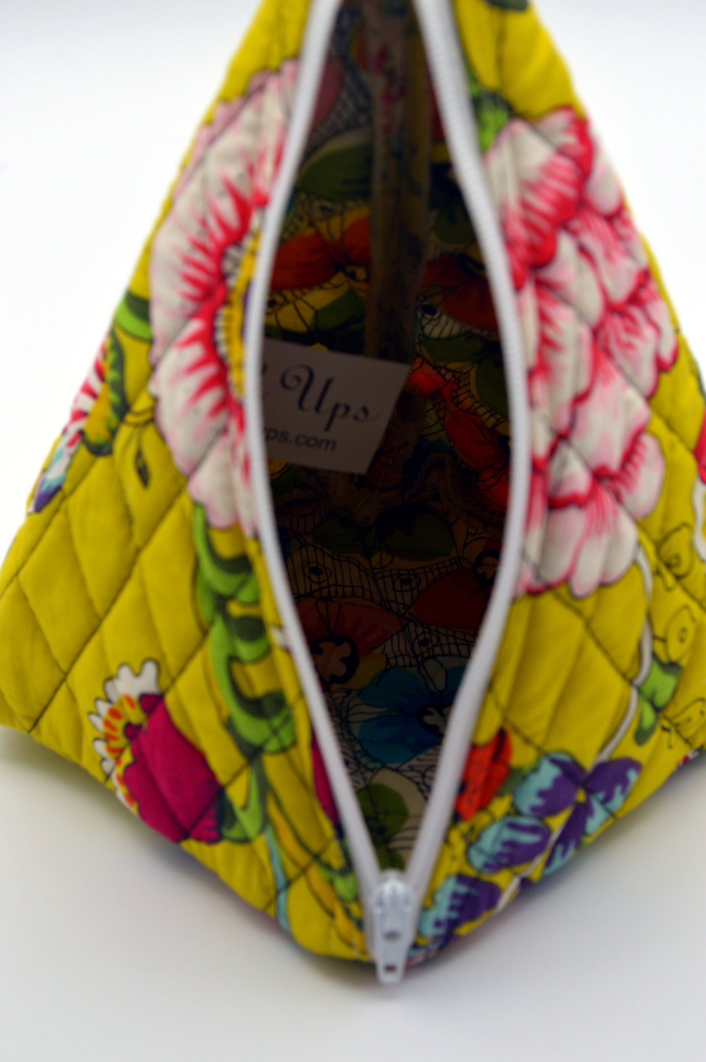 French Yellow Small Pyramid Knitting Bag