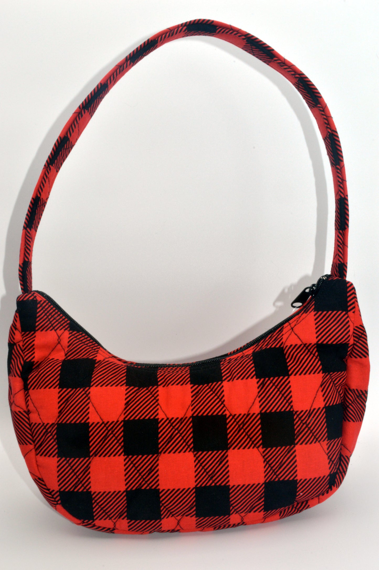 Buffalo Check Small Shoulder Purse