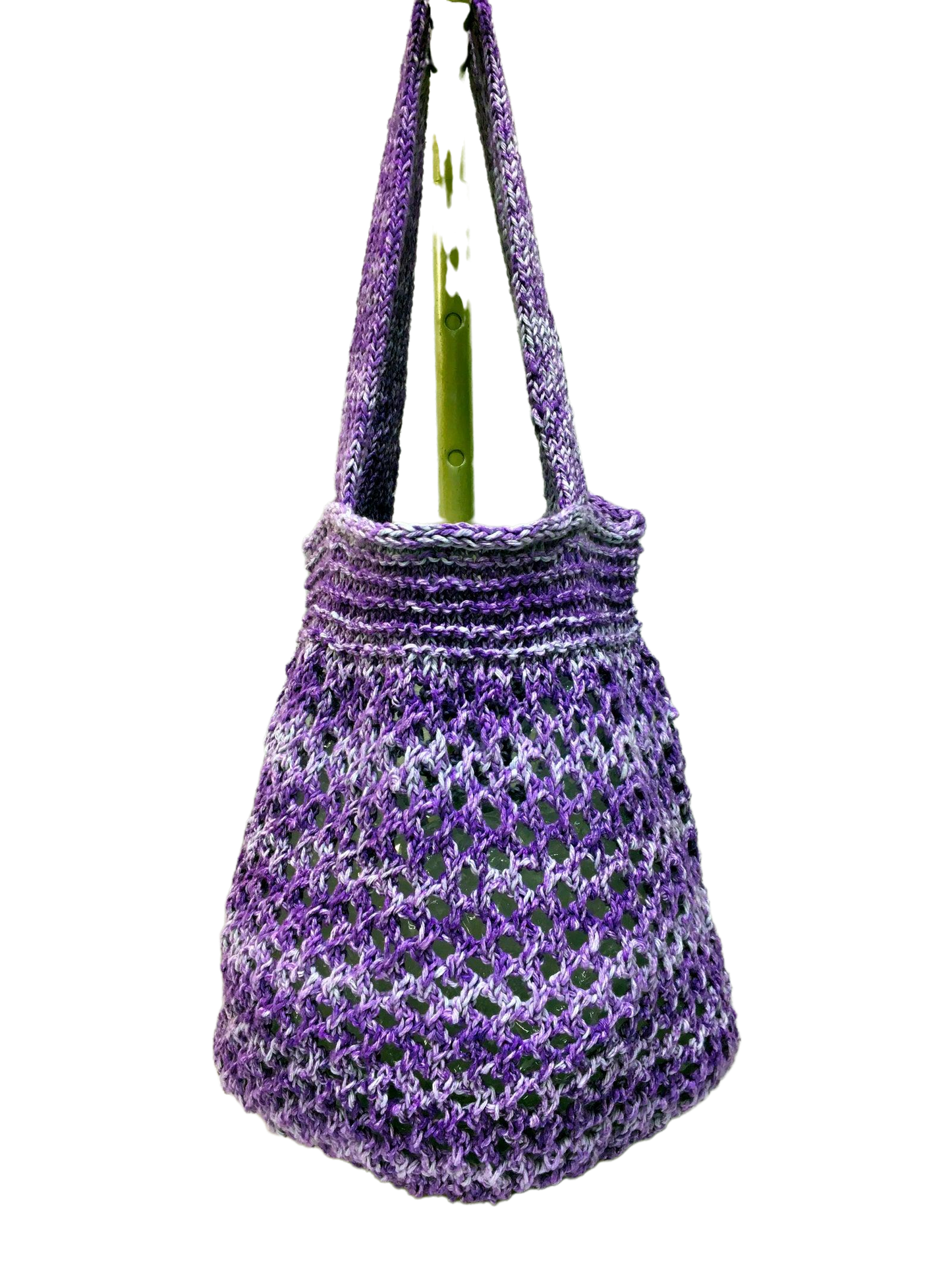 Purple Splash Knitted Market Bag