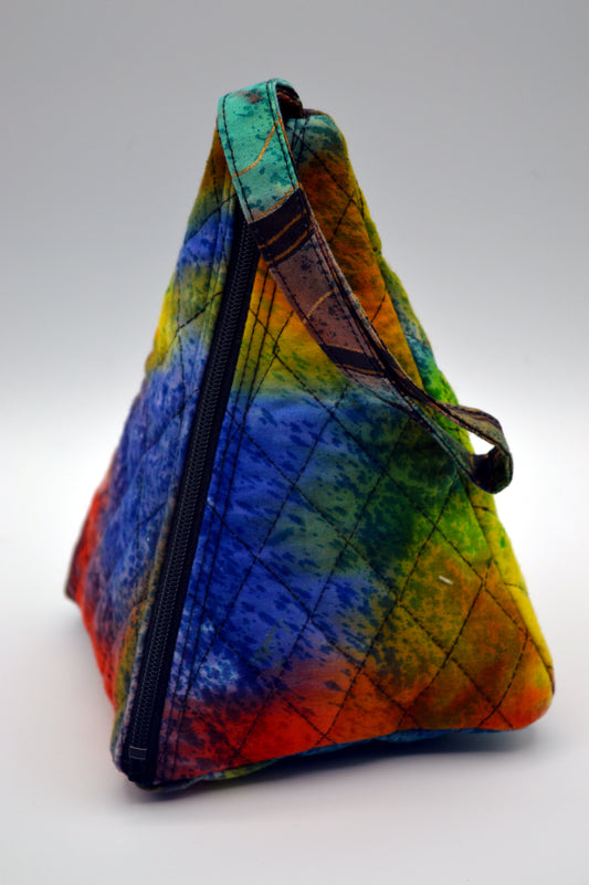 Tie-Dye Small Pyramid Knitting Bag